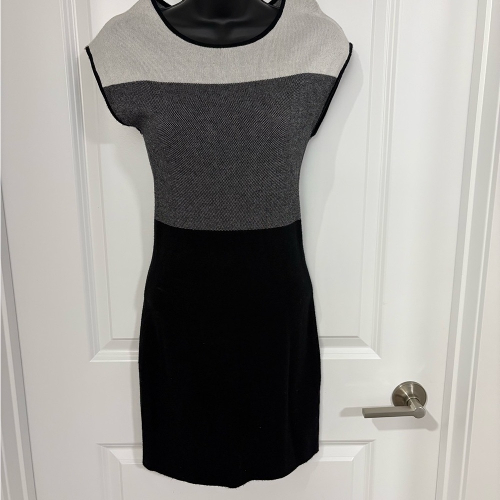 Dynamite Black and Gray Asymmetrical Dress - Picture 3 of 5